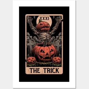 Halloween Tarot Pumpkin Trick Posters and Art